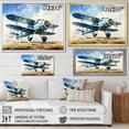 thumbnail image 4 of Designart "Plane Soaring Through The Sky" Plane Canvas Art Print, 4 of 7