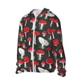 thumbnail image 2 of Sigee Red Mushrooms Print UPF50+ Men's Sun Protection Hoodie Shirt SPF UV Shirt Long Sleeve Fishing Outdoor Lightweight, S-3XL, 2 of 9