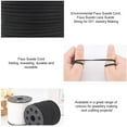 thumbnail image 4 of Faux Suede Cord 196 Yards 3x1.4mm Flat Faux Leather Cord 2 Rolls 98 Yards/Roll String Rope Thread, 4 of 8