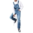 thumbnail image 5 of IWRICH Men's Overalls Fashion Coveralls Work Utility Denim Bib Jumpsuit with Pockets Dark Blue XL, 5 of 8