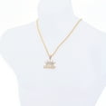 thumbnail image 2 of Hip Hop Fashion Iced Rapper King Crown CHAMP Bling Pendant 24" 14k Gold Plated Rope Chain HC 1292 G (24" Rope Chain), 2 of 4