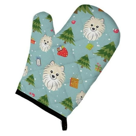 

Christmas Pomeranian Oven Mitt