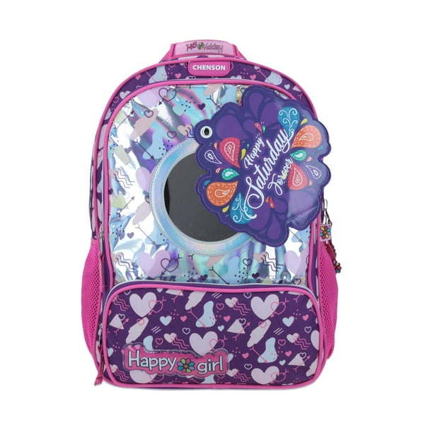 Mochila Grande Morado Chenson Happy Girl Primaria ALINA para nina Porta Tablet de hasta 8 CHENSON HG64652 U Walmart en linea