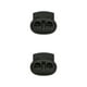 thumbnail image 4 of Qarigey 100 Piezas Tapón de plástico Cordón Ropa deportiva Bloqueo de cable Agujero doble Clip de resorte Cordón Toggle Negro 2 1.91.7 negro 2 1.9*1.7 2piezas, 4 of 6
