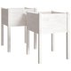 thumbnail image 1 of Jardineras VidaXL, madera de pino maciza blanca, 50 x 50 x 70 cm, 2 unidades, 1 of 8