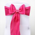 thumbnail image 4 of BalsaCircle 5 Polyester Chair Sashes Bows Ties Fuchsia, 4 of 4