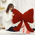 thumbnail image 4 of Cute Ribbon Bow Pillow 3D Bow Throw Pillows Bow Shaped Pillows Throw Cushion Decorative for Bed Sofa Couch Bench Car Room Decor Decorative Gift Indoor Outdoor 9.8 × 13.8 Inch, 4 of 6
