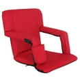 thumbnail image 4 of ZenSports 2 Pack 5 Reclining Folding Stadium Seat Bleacher Chair Red, 4 of 10