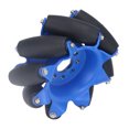 thumbnail image 3 of Rouleaux en Caoutchouc TPU, Conception à Double Roulement Moyeu en Acier SPCC Résistant à l'Usure Roue Omnidirectionnelle Haute Précision Flexible pour Applications de Robot Industriel Droit, 3 of 8
