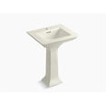 thumbnail image 1 of Kohler K-2344-1-96 24 in. Memoirs Stately Pedestal Bathroom Sink with Single Faucet Hole - Biscuit, 1 of 1