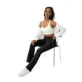 thumbnail image 3 of COPYLEAF Pantalón de yoga de cintura alta para mujer con bolsillos talla L, 3 of 5
