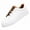 White (Manual Lace Up), variant on Men's Casual Sneakers, Faux Leather Lace-Up Low Top Walking Shoes, Everyday Fashion Shoes