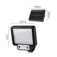 thumbnail image 6 of Yooshoverk Motion Sensor Solar Light IP65 3-Mode for Fences, Yards Remote Security Outdoor Patio Glow, 6 of 7