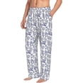 thumbnail image 6 of Hirioo World Travel2 for Men's PJ Pajama Pants Sleep Pants Men's Home Trousers with Pockets,S-3XL-X-Large, 6 of 6