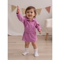 thumbnail image 4 of BemeyourBBs Toddelr Baby Girl Skirt Set Outfits Kids Girls Fall Winter Spring Clothes 2T 3T 4T 5T Half Zip-up Long Sleeve Pullover Sweatshirt A-line Skirt, 4 of 9