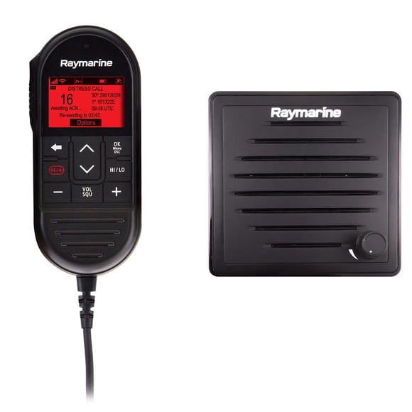 Kit de segunda estación cableada Raymarine Ray90 del sistema de radio VHF