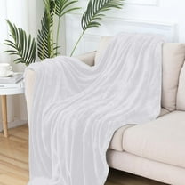 Solid Color Flannel Blanket Summer Conditioning Blanket Office Nap Blanket -layer Double-sided Flannel Blanket All Season Thin Blanket