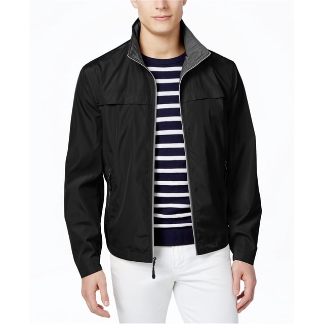 Chaqueta plegable London Fog para hombre color negro XXL
