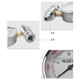 thumbnail image 2 of de manómetro para lavadora a de material acero inoxidable, acoplador de 3/8 pulgadas, 6000 PSI Gloria Manómetro de presión de aire del compresor, 2 of 4