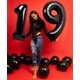 thumbnail image 2 of Globos numéricos Enyeopd de 40" negros para fiesta de cumpleaños, 2 of 6