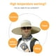 thumbnail image 4 of Sombrero de visera solar de ala grande, sombrero de pescador con máscara transpirable de verano para hombre, sombrero informal para exteriores, 4 of 6