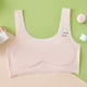 thumbnail image 5 of Penkiiy Chicas Suave Entrenamiento Bras, Sin Seamless First Bra Chicas Deportes Bras Longline Crop Bra, Pecho Doble Lined, 5 of 6