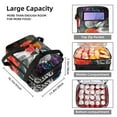 thumbnail image 3 of Brain Double Layered Insulated and Refrigerated Lunch Bag with Two Compartments, Large Capacity, and Hand Carry - 7.1x11.4x16.1 inches, 3 of 6
