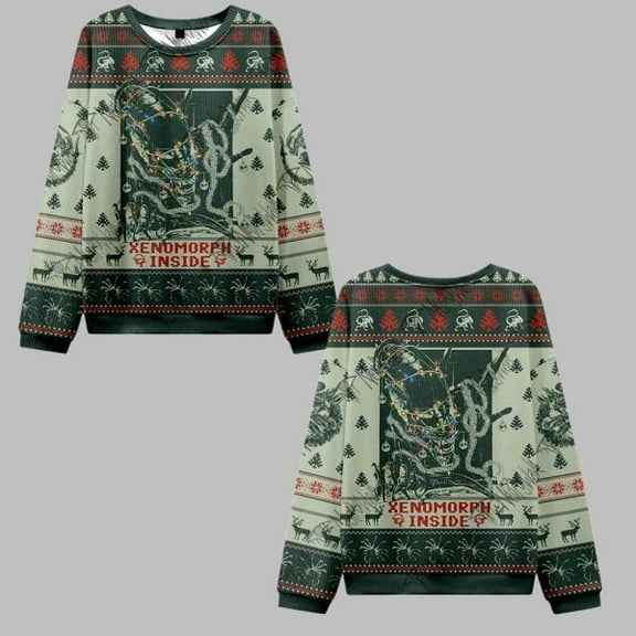 2025 Christmas Alien 426 3D Christmas Sweater