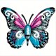 thumbnail image 4 of Mariposas de Hierro para Decorar la Pared, Esculturas de Mariposas de Metal para Jardín, Decoración de Patio, Estatuas Colgantes de Mariposas., 4 of 5