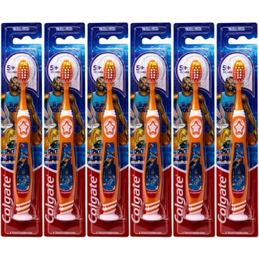 Colgate Space Jam Kids Toothbrush, with Suction Cup, 5  Years, Extra Soft (Colors Vary) - Pack of 6