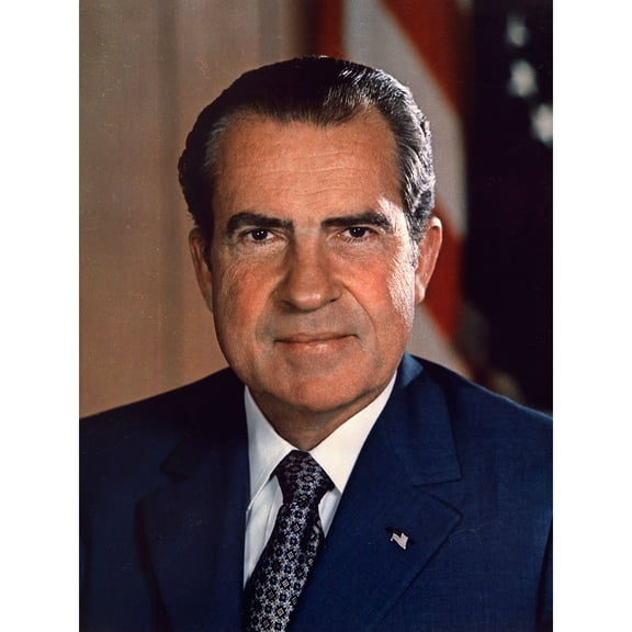 US President Richard Nixon Portrait Photo Extra Large XL Wall Art Poster Print
