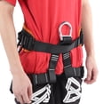 thumbnail image 4 of Soporte de cintura para escalada, arnés de seguridad anticaídas para medio cuerpo, equipo de espeleología para escalada, protección para exteriores, diseñado para el futuro, 4 of 9