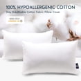 thumbnail image 4 of Phantoscope 12x20 Throw Pillow Inserts Set of 2, 100% Cotton Cover Decorative Lumbar Pillow Forms, Soft Fluffy Hypoallergenic Cushion Inserts for Couch Sofa Bed, 4 of 11