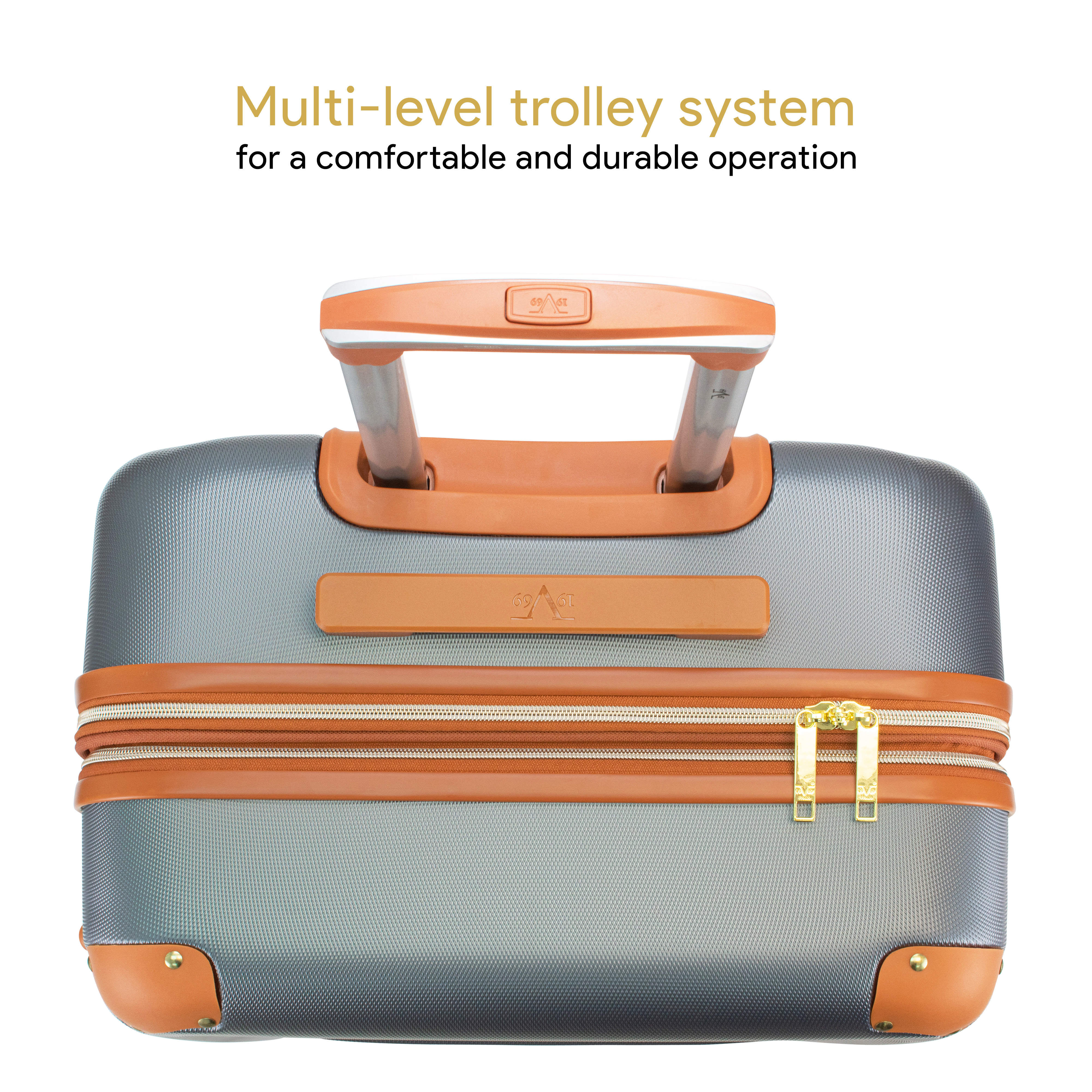 19V69 Italia Vintage Expandable Hard Spinner Luggage Set (3 Piece)