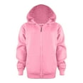 thumbnail image 5 of Ccpelsie Boys Girls Hoodie Kids Jacket Youth Zip Up Sport Hooded Sweatshirt Teen Winter Warm Coat for Toddler(Pink,5-6 Years), 5 of 7