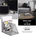 thumbnail image 4 of Record Rack,Magazine Holder,Newspapers HolderLetters Storage,Desktop File Sorter Organizer Triangle Bookshelf Decor Home Office,P, 4 of 5