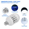 thumbnail image 2 of Ampoule Anti-Insectes E26/E27 2 en 1 Lampe Électronique Anti-Moustiques Piège à Insectes Intégré Lampe Répulsive LED Intérieur Extérieur Camping Voyage Maison Jardin (3 PACK), 2 of 9