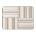 thumbnail image 2 of Plato de silicona Mat de secos Mat de drenadora Tapa de corte seco rápido Almohadilla sin deslizamiento para tazones de vajillas Café de comedor del beige, 2 of 8