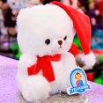 thumbnail image 4 of Pelucheria Peluche de osito navideño Blanco 18 cm, 4 of 4