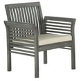 thumbnail image 3 of SAFAVIEH Outdoor Collection Carson 4-Piece Patio Set Grey Wash/Beige, 3 of 6