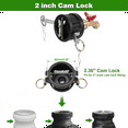 thumbnail image 3 of IBC Tote Adapter,2 Inch Cam Lock for 275-330 Gallon IBC Tote Tank,IBC Tote to Garden Hose Adapter with Brass Hose Faucet, 3 of 5