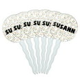 thumbnail image 1 of Susann Cupcake Picks Toppers - Set of 6 - Mutlicolored Speckles, 1 of 1
