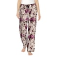 thumbnail image 1 of Balery Rose Flowers Pantalones de pijama para mujer, pijamas ultraligeros, pantalones de estar por casa-X-Large, 1 of 6
