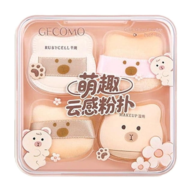 Cushion Puff Set, with a soft and bouncy cushion, base makeup, gift se