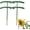 8PCS 15CM, variant on Plant Support Stakes Half Round for Outdoor Plants