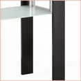 thumbnail image 6 of Black Minimalist Glass Top Coffee Table with 1 Shelf - Space-Saving Living Room Accent with Strong Metal Support, 6 of 6