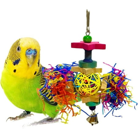 Parrot toys, colorful hanging toys made of rattan, wood and shredded ... - Cheap Parrot Toys Online Uk