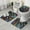 Black Blue Yellow, variant on Black Blue Yellow Butterfly Pattern Bathroom Rugs Sets 3 Piece,Toilet Cover Set,Absorbent Non Slip Bathroom Mats Sets with U-Shaped Contour Rug Toilet Rug Set