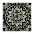 thumbnail image 4 of Acheng Sacred Geometry Stars Flowers Square Tablecloth 100% Polyester Fiber 36*36, 4 of 8
