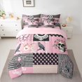 thumbnail image 2 of Homewish Gothic Skull Skeleton 7-Piece Twin Bedding Sets,Victorian Flower Bedding Comforter Set,Country Floral Sheet Sets For Teens,Super Cozy Room Decor Reversible, 2 of 8